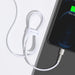 USB-C cable for Lightning Baseus Cafule PD 20W 1m (white) - USB-C to Lightning<<<USB cables<<<GSM