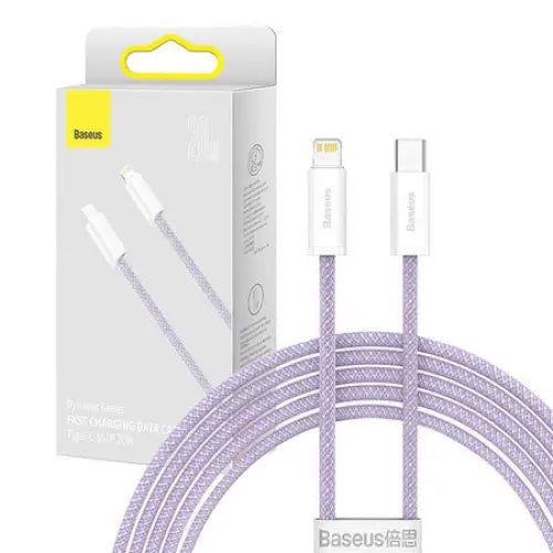 USB-C cable for Lightning Baseus Dynamic Series 20W 2m (purple) - USB-C to Lightning<<<USB cables<<<GSM