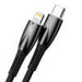 USB-C cable for Lightning Baseus Glimmer Series 20W 1m (Black) - USB-C to Lightning<<<USB cables<<<GSM