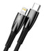 USB-C cable for Lightning Baseus Glimmer Series 20W 1m (Black) - USB-C to Lightning<<<USB cables<<<GSM