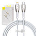 USB-C cable for Lightning Baseus Glimmer Series 20W 1m (White) - USB-C to Lightning<<<USB cables<<<GSM