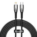 USB-C cable for Lightning Baseus Glimmer Series 20W 2m (Black) - USB-C to Lightning<<<USB cables<<<GSM