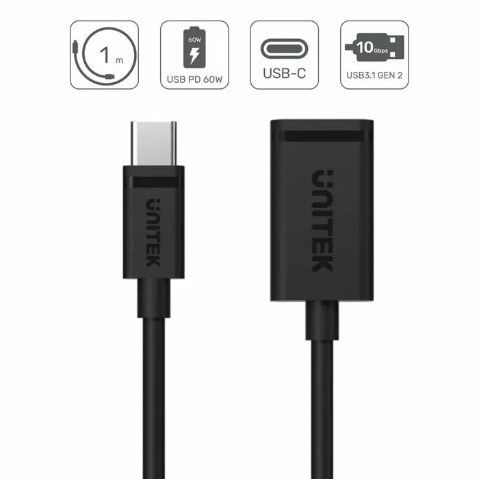USB-C Cable to USB Unitek C476BK-1M 1 m - USB кабели<<<Компютър Кабели и адаптери<<<Компютри|