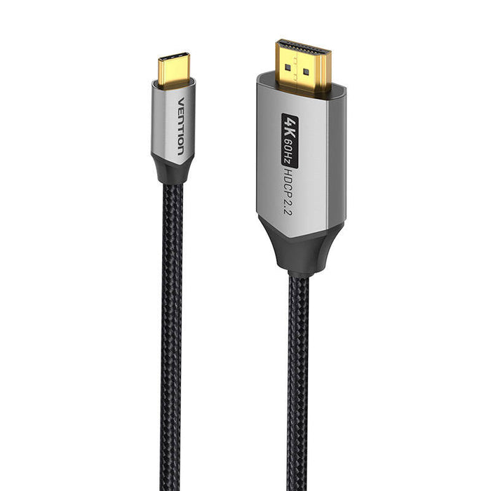 USB-C do HDMI 2.0 cable Vention CRBBF 1m 4K 60Hz (black) - Video cables<<<Cables<<<IT