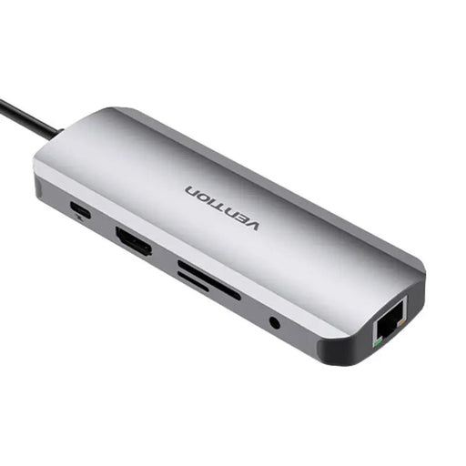 USB-C Docking Station to HDMI USB-C 2x USB3.0 RJ45 SD TF TRRS 3.5mm PD 0.15m Vention TOMHB (gray) - Docking