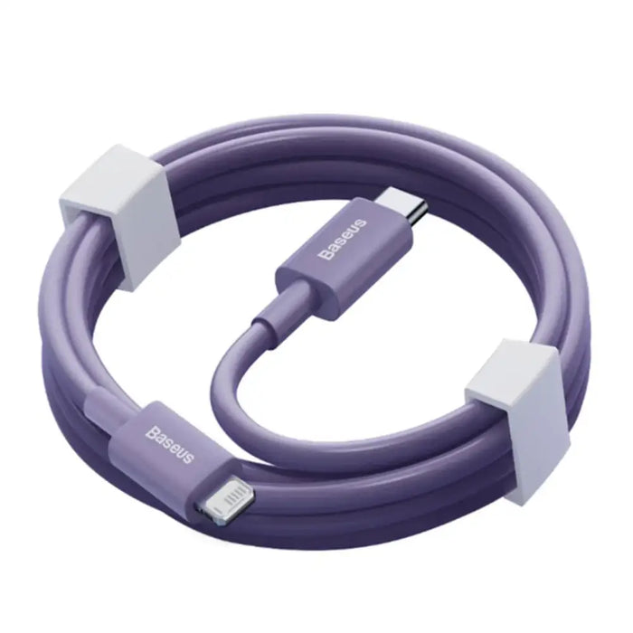 USB-C fast charging / data transfer cable - Lightning PD 20W 1m Baseus Superior Series - purple - Cell phone