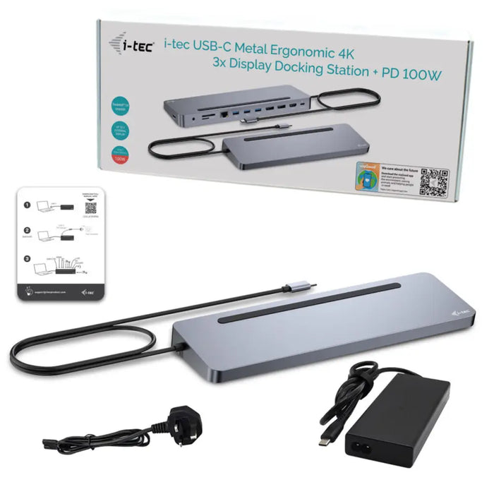 USB-C Hub i-Tec C31FLAT2PDPRO Silver - Компютър Мрежи и компоненти<<<Компютри| Електроника<<<BigBuy&&&HUB