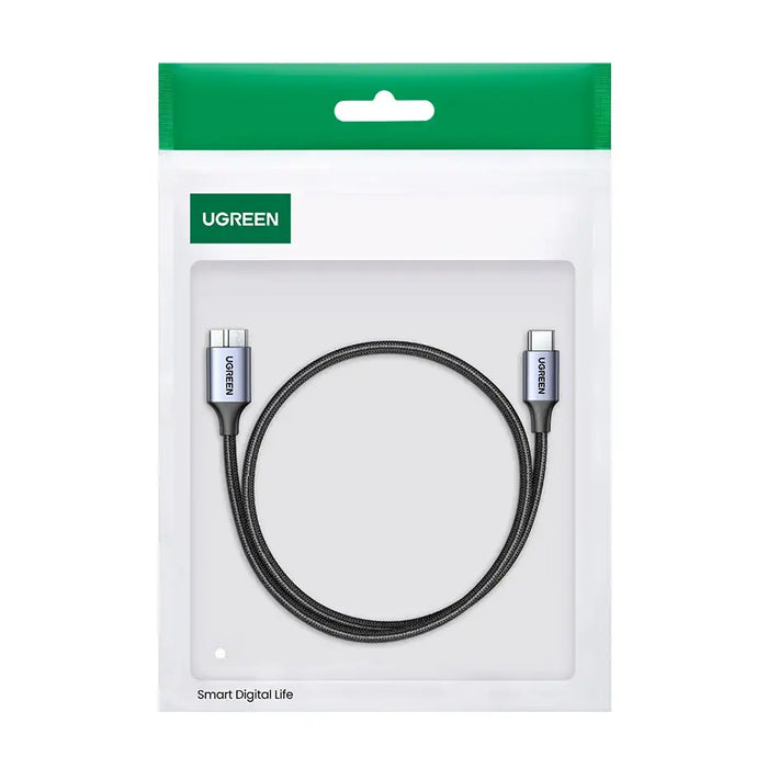 USB C / micro USB-B 3.0 cable Ugreen US565 5Gb/s 3A 1m - gray - Cell phone cables<<<HurtelXML