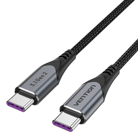 USB-C to USB-C 100W Vention TAHHD 5A 0.5m USB 3.1 Gen2 4K cable (gray) - USB-C to USB-C<<<USB cables<<<GSM