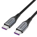 USB-C to USB-C 100W Vention TAHHD 5A 0.5m USB 3.1 Gen2 4K cable (gray) - USB-C to USB-C<<<USB cables<<<GSM