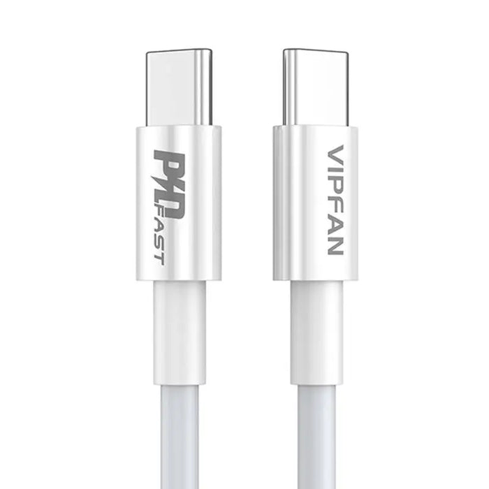 USB-C to USB-C cable VFAN P02 1m (white) - USB-C to USB-C<<<USB cables<<<GSM Accessories<<<InnproXML