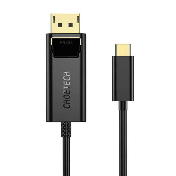 USB-C to Display Port cable Choetech XCP-1801BK unidirectional 4K 1.8m (black) - Video cables<<<Cables<<<IT