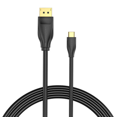 USB-C to DisplayPort 1.4 Cable Vention CGYBH 2m 8K 60Hz/4K 120Hz (black) - Video cables<<<Cables<<<IT