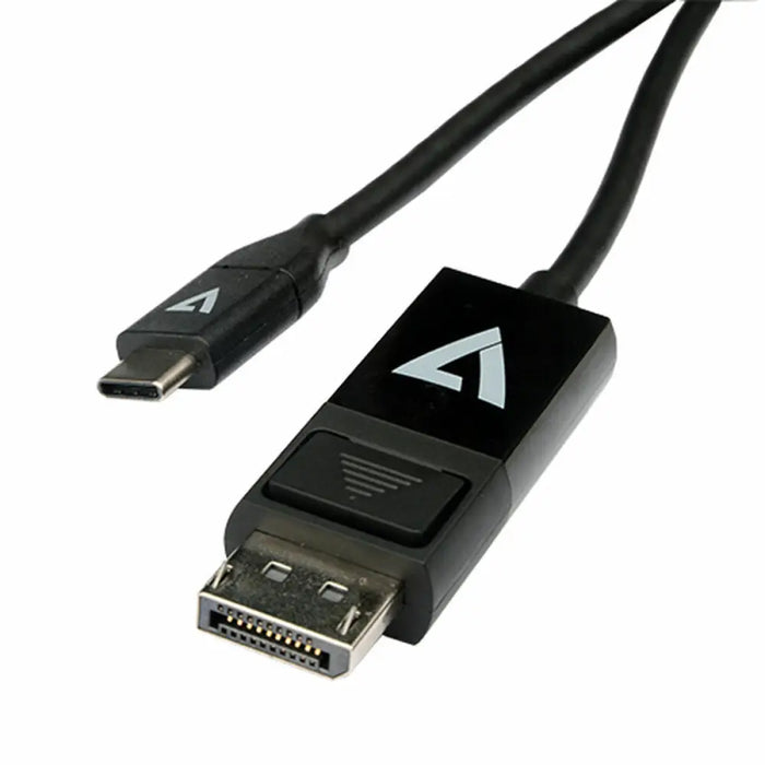USB-C to DisplayPort Adapter V7 V7UCDP-2M Black - Компютър Кабели и адаптери<<<Компютри| Електроника<<<BigBuy&&&Кабели