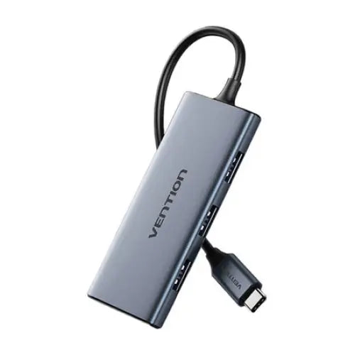 USB-C to HDMI 3x USB 3.0 SD TF Hub Vention TOOHB 0.15m Gray - Hubs<<<IT Accessories<<<InnproXML&&&Компютър Мрежи и
