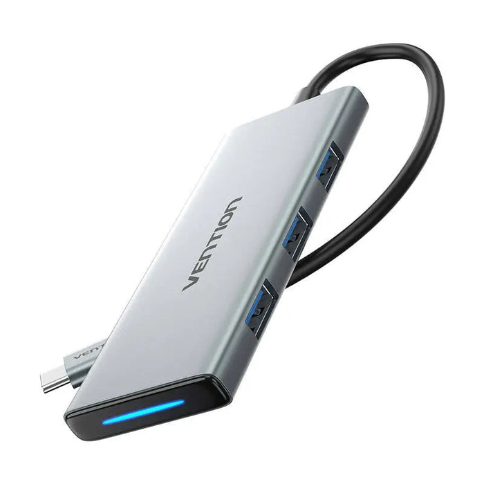 USB-C to HDMI 3x USB 3.0 SD TF PD Hub Vention TOPHB 0.15m Gray - Hubs<<<IT Accessories<<<InnproXML