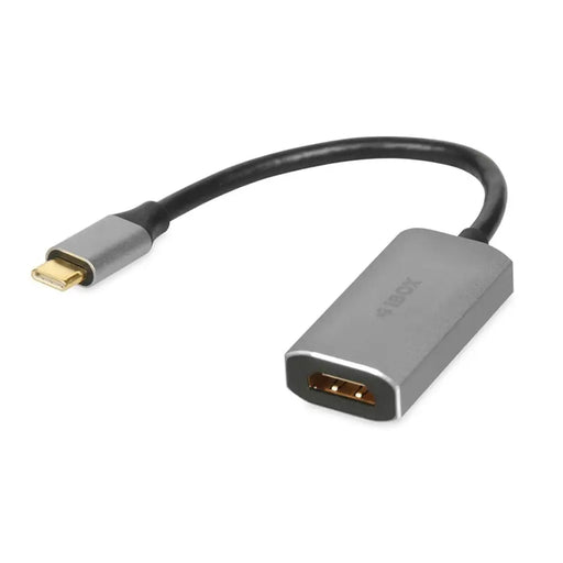USB-C to HDMI Adapter Ibox IACF4K Silver - Адаптери<<<Компютър Кабели и адаптери<<<Компютри|