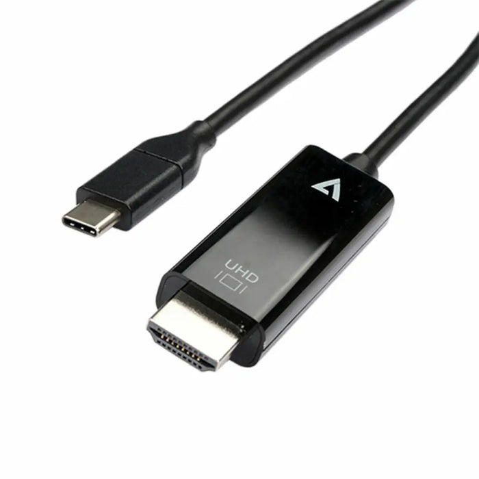 USB-C to HDMI Adapter V7 V7UCHDMI-2M Black - Компютър Кабели и адаптери<<<Компютри|