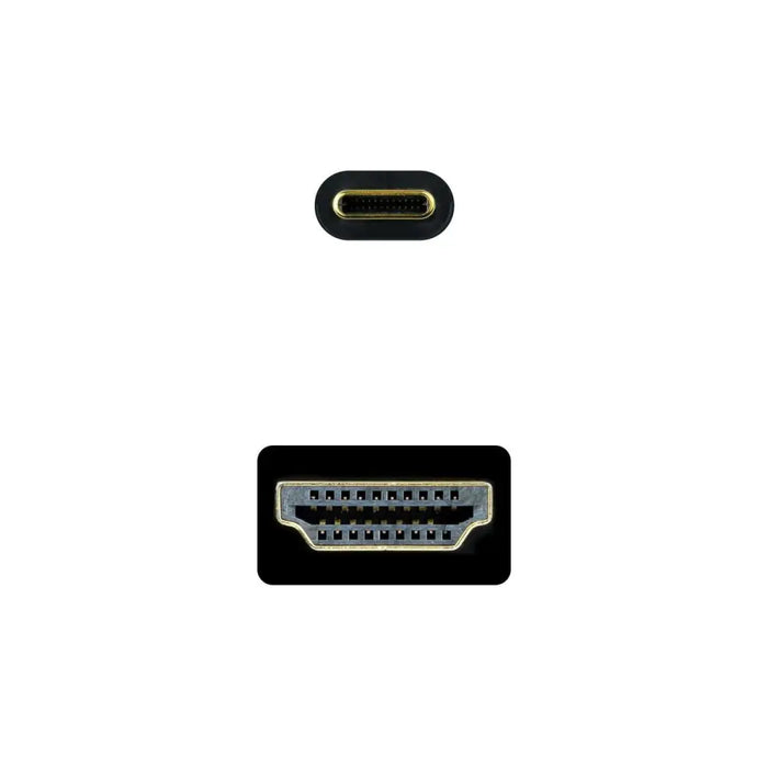 USB-C to HDMI Cable NANOCABLE 10.15.5102 1,8 m Black - Компютър Кабели и адаптери<<<Компютри|