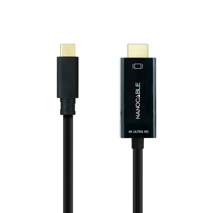 USB-C to HDMI Cable NANOCABLE 10.15.5102 1,8 m Black - Компютър Кабели и адаптери<<<Компютри|