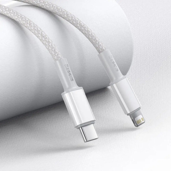 USB-C to Lightning Baseus High Density Braided Cable 20W PD 2m (white) - USB-C to Lightning<<<USB cables<<<GSM