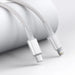 USB-C to Lightning Baseus High Density Braided Cable 20W PD 2m (white) - USB-C to Lightning<<<USB cables<<<GSM