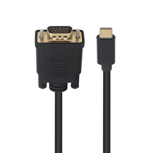 USB-C to VGA Adapter Ewent EC1052 Black 1,8 m - Компютър Кабели и адаптери<<<Компютри|