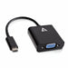 USB C to VGA Adapter V7 V7UCVGA-BLK-1E Black - Компютър Кабели и адаптери<<<Компютри|