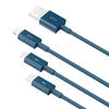 USB cable 3in1 Baseus Superior Series USB to micro USB / USB-C / Lightning 3.5A 1.5m (blue) - Combo Cables<<<USB