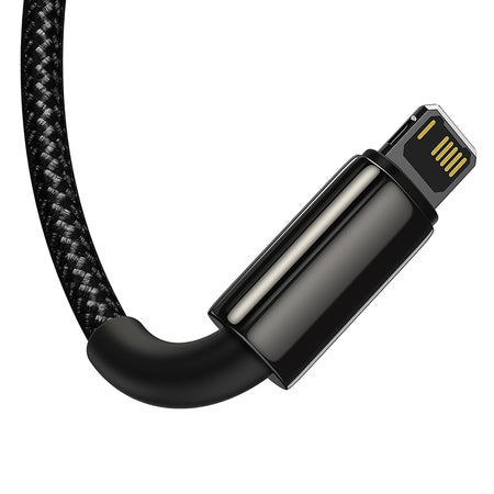 USB cable 3in1 Baseus Tungsten Gold USB to micro USB / USB-C / Lightning 3.5A 1.5m (black) - Combo Cables<<<USB