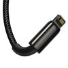 USB cable 3in1 Baseus Tungsten Gold USB to micro USB / USB-C / Lightning 3.5A 1.5m (black) - Combo Cables<<<USB