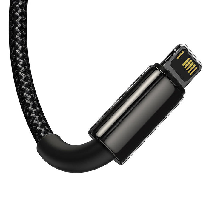 USB cable 3in1 Baseus Tungsten Gold USB to micro USB / USB-C / Lightning 3.5A 1.5m (black) - Combo Cables<<<USB