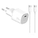 USB Cable Celly UPTC1USBC25WCTC White - Електроника Телефони и таблети<<<Компютри| Електроника<<<BigBuy&&&USB зарядни и