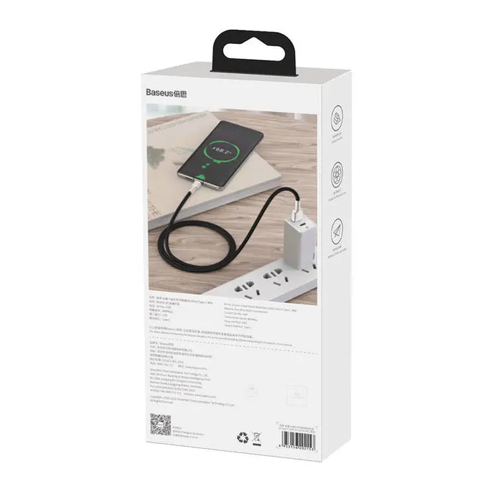 USB cable for USB-C Baseus Cafule 66W 1m (black) - USB to USB-C<<<USB cables<<<GSM Accessories<<<InnproXML