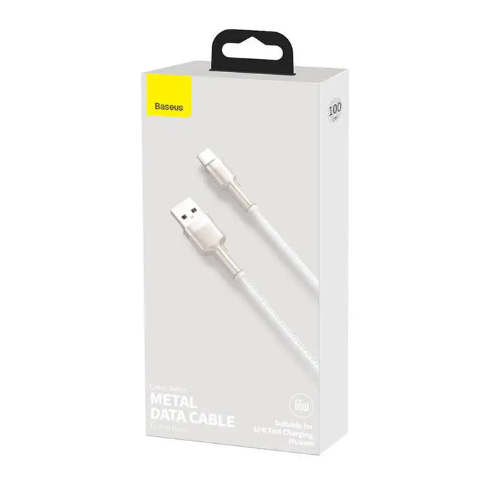 USB cable for USB-C Baseus Cafule 66W 1m (white) - USB to USB-C<<<USB cables<<<GSM Accessories<<<InnproXML
