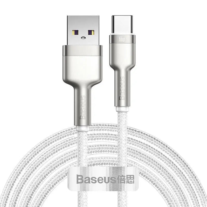 USB cable for USB-C Baseus Cafule 66W 2m (white) - USB to USB-C<<<USB cables<<<GSM Accessories<<<InnproXML