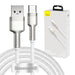 USB cable for USB-C Baseus Cafule 66W 2m (white) - USB to USB-C<<<USB cables<<<GSM Accessories<<<InnproXML