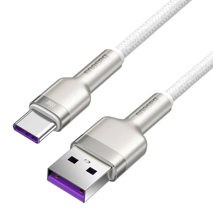 USB cable for USB-C Baseus Cafule 66W 2m (white) - USB to USB-C<<<USB cables<<<GSM Accessories<<<InnproXML
