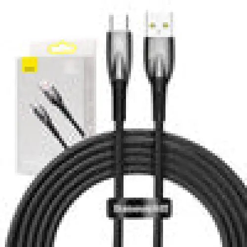 USB cable for USB-C Baseus Glimmer Series 100W 2m (Black) - USB to USB-C<<<USB cables<<<GSM