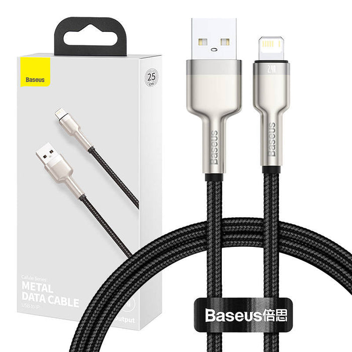 USB cable for Lightning Baseus Cafule 2.4A 0,25m (black) - USB to Lightning<<<USB cables<<<GSM