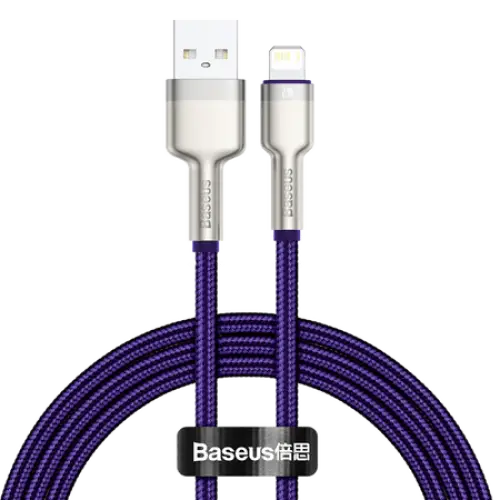 USB cable for Lightning Baseus Cafule 2.4A 1m (purple) - USB to Lightning<<<USB cables<<<GSM Accessories<<<InnproXML