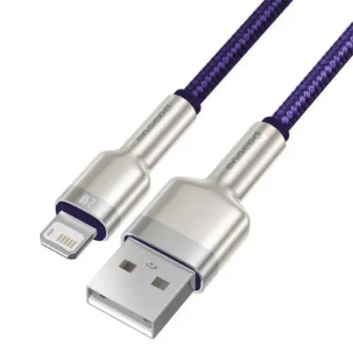 USB cable for Lightning Baseus Cafule 2.4A 1m (purple) - USB to Lightning<<<USB cables<<<GSM Accessories<<<InnproXML