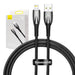 USB cable for Lightning Baseus Glimmer Series 2.4A 1m (Black) - USB to Lightning<<<USB cables<<<GSM