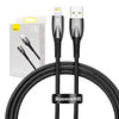 USB cable for Lightning Baseus Glimmer Series 2.4A 1m (Black) - USB to Lightning<<<USB cables<<<GSM
