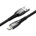 USB cable for Lightning Baseus Glimmer Series 2.4A 2m (Black) - USB to Lightning<<<USB cables<<<GSM