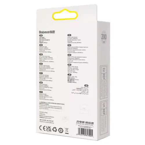 USB cable for Lightning Baseus Glimmer Series 2.4A 2m (Black) - USB to Lightning<<<USB cables<<<GSM