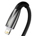 USB cable for Lightning Baseus Glimmer Series 2.4A 2m (Black) - USB to Lightning<<<USB cables<<<GSM