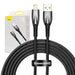 USB cable for Lightning Baseus Glimmer Series 2.4A 2m (Black) - USB to Lightning<<<USB cables<<<GSM