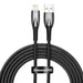 USB cable for Lightning Baseus Glimmer Series 2.4A 2m (Black) - USB to Lightning<<<USB cables<<<GSM