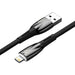 USB cable for Lightning Baseus Glimmer Series 2.4A 2m (Black) - USB to Lightning<<<USB cables<<<GSM